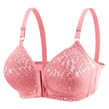 

DORKASM Womens Front Closure Bras Bralettes Push-Up T-Shirt Bra Padded Plunge Bras 36/80