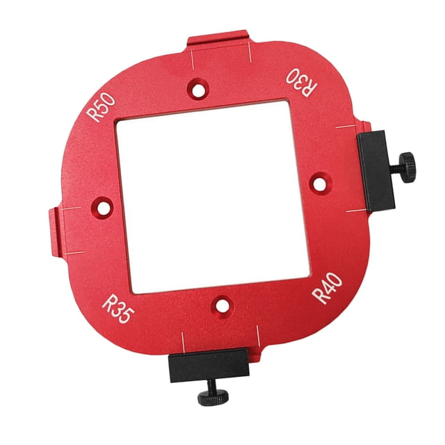 Corner Radius Template, Improve Efficiency Aluminum Alloy Round Corner Template Positioning Clear Scale Wear Resistant Reusable for Trimming Machine