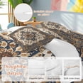 thumbnail image 2 of Vintage Floral Duvet Cover Set Twin Size, Navy Classical Bohemian Farmhouse 4 Piece Soft Microfiber Bedding Set with 1 Duvet Cover, 1 Flat Sheet, 2 Pillowcases, 2 of 9