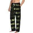 thumbnail image 3 of Kdxio American Flag Camo Print Men's Sleep Pajama Pant Lounge Pants with Pockets, 3 of 8
