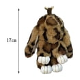 thumbnail image 3 of TopLLC Rabbit Costume Cute Rabbit Pendant Car Keychain Bag Accessories Soft Rabbit Velvet Ball Pendant Handmade Soft Rabbit Velvet Ball Pendant, 3 of 3