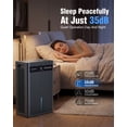 thumbnail image 6 of Homtronics 2 Pint Dehumidifiers for Home, 100oz Water Tank, Ultra Quiet, Auto Shut-off, Timer & 7-Color Light for Bedroom Bathroom Closet RV, Silver, 6 of 9