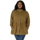 thumbnail image 3 of Chaqueutilitarcon cordón cuello alto talgrande pamujer Caqui 4XL, 3 of 6