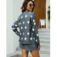 thumbnail image 3 of Purcoar Womens Outfits Set Casual 2 Piece Long Sleeve Tops & Shorts with Pocket Loungewear, 3 of 8