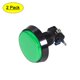 thumbnail image 1 of Juego de botón pulsador redondo de 60 mm, interruptor iluminado LED de 12V con microinterruptor para arcade de video, verde, 2 piezas, 1 of 5