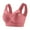 Brick Red, variant on Bras for Older Women No Underwire Lace Push Up Wireless Bra Seamless Bras Full Coverage Bralettes Lift Everyday Bras with Wide Shoulder Strap Light Green Xl