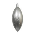 thumbnail image 1 of Vickerman MC180207 16 in. Silver Candy Drop White Snowflake Ornament, 1 of 2