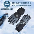 thumbnail image 6 of Winter Ski Snow Gloves for Men, Women, Youth | Touchscreen & Waterproof Cold Weather Hand Warming Gloves Winter Work Gloves,Color:Black, 6 of 6