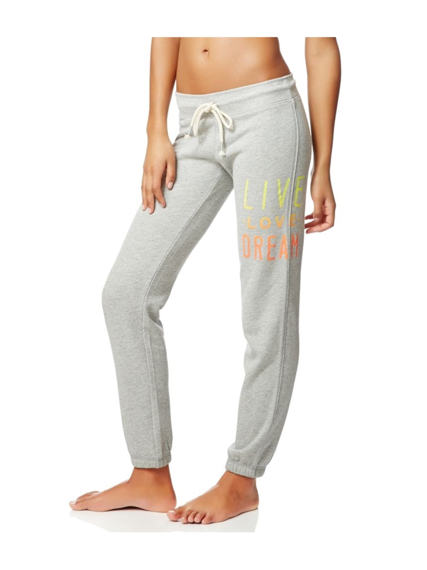 Aeropostale Womens LLD Bold Stripe Cinch Athletic Sweatpants