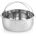 thumbnail image 6 of 4-Piece Stainless Steel Pasta Cooker Steamer Multipots, 12 Quart, Silver, 6 of 8