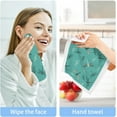 thumbnail image 4 of Coolnut 4 PCS Dragonfly Summer Green Baby Washcloths Towel Set, Highly Absorbent & Soft Cotton Wash Cloths, 12"x 12" Face Hand Towels for Bathroom, Multi-Purpose Fingertip Towels, 4 of 5