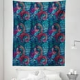 thumbnail image 1 of Colorful Tapestry, Mosaic Shaped Shell Like Swirls Ocean Deep Sea Inspired Art Image, Fabric Wall Hanging Decor for Bedroom Living Room Dorm, 5 Sizes, Pale Blue and Lilac Pink, by Ambesonne, 1 of 1