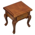 thumbnail image 5 of COMPUKAS Mini Wooden Bedside Table in Light Brown, 1 Set Dollhouse Furniture for Living Room and Bedroom Decor, 5 of 7