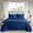Blue, variant on Moonlight20015 2 Piece Quilt Set Lightweight Microfiber Bedspread Modern Floral Embossing Rust Twin