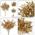 thumbnail image 2 of ZOELNIC Plantas artificiales para decoración navideña, césped de plástico, arbustos falsos, hojas de imitación para interior y exterior, jardín, maceta, relleno, fiesta, hotel, terraza, boda,, 2 of 8