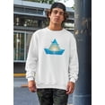 thumbnail image 2 of Ship Silhouette With Landscape Sweatshirt Men -Image by Shutterstock, Male 4X-Large, 2 of 4