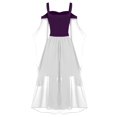 thumbnail image 4 of LINMOUA Women Plus Size Cold Shoulder Butterfly Sleeve Halloween Gothic Dress, 4 of 8