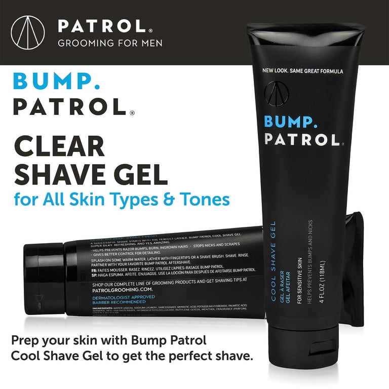 Bump Patrol Cool Shave Gel with Menthol, Sensitive, 4 oz (4-Pack) photo 2