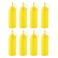 thumbnail image 1 of 8Pcs Portable Sauce Bottles Salad Condiment Bottles 250ml for Condiments Syrup Ketchup Yellow, 1 of 7