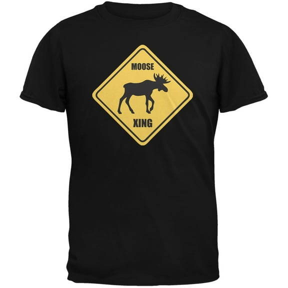 Moose XING Black Adult T-Shirt - X-Large