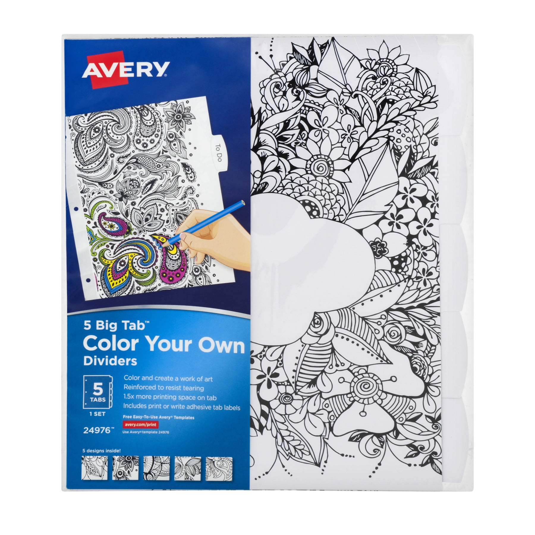 avery nonglare quick load