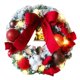 thumbnail image 4 of 30cm Christmas Snow Wreath Artificial Navidad Door Hanging Wreath Bow Tie Festive Exquisite Realistic Wreath Holiday Decor, 4 of 5