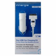 Innergie mMini Combo 10W Duo USB Car Charging Kit - White