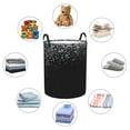 thumbnail image 3 of Lsque Silver Glitter1 pattern Laundry Hamper Basket, Tall Woven Rope Hamper Basket for Clothes, Lightweight Storage Basket, Collapsible Waterproof-Small, 3 of 8