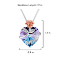 thumbnail image 2 of DESIGNICE Mom Birthday Gifts,Heart Rose Pendant Necklace for Mom,Meaningful Mother Birthday Gifts,Crystal Necklaces for Women, 2 of 7