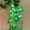 🔥 Green_Hot#11293, variant on St. Patrick's Day Green LED String Lights | Four Leaf Clover & Hat Decor | Battery Operated 300cm Copper Wire | Flexible Indoor Outdoor Garland | Holiday Festival Irish Party Decoration