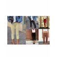 thumbnail image 3 of LMLYSoH Women’s Capri Pants Leggings Dots Print/Solid Color Low Waist Cropped Pants, 3 of 9