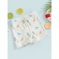 thumbnail image 4 of Musuos Toddler Boys Swim Shorts 6M 12M 18M 24M 3Y 4Y Casual Elastic Waist Cute Dinosaur Print Swim Trunks for Baby, 4 of 10