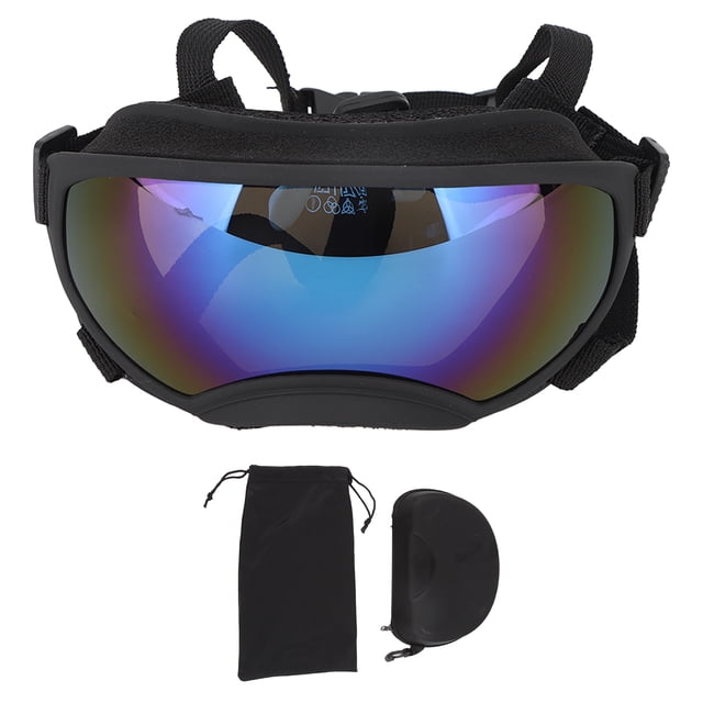 Gafas de sol para perros grandes Protección UV A prueba de viento Anti niebla Gafas ajustables para perros para perros al aire libre Seguridad ocular Azul YUNYI BRAND Deportes