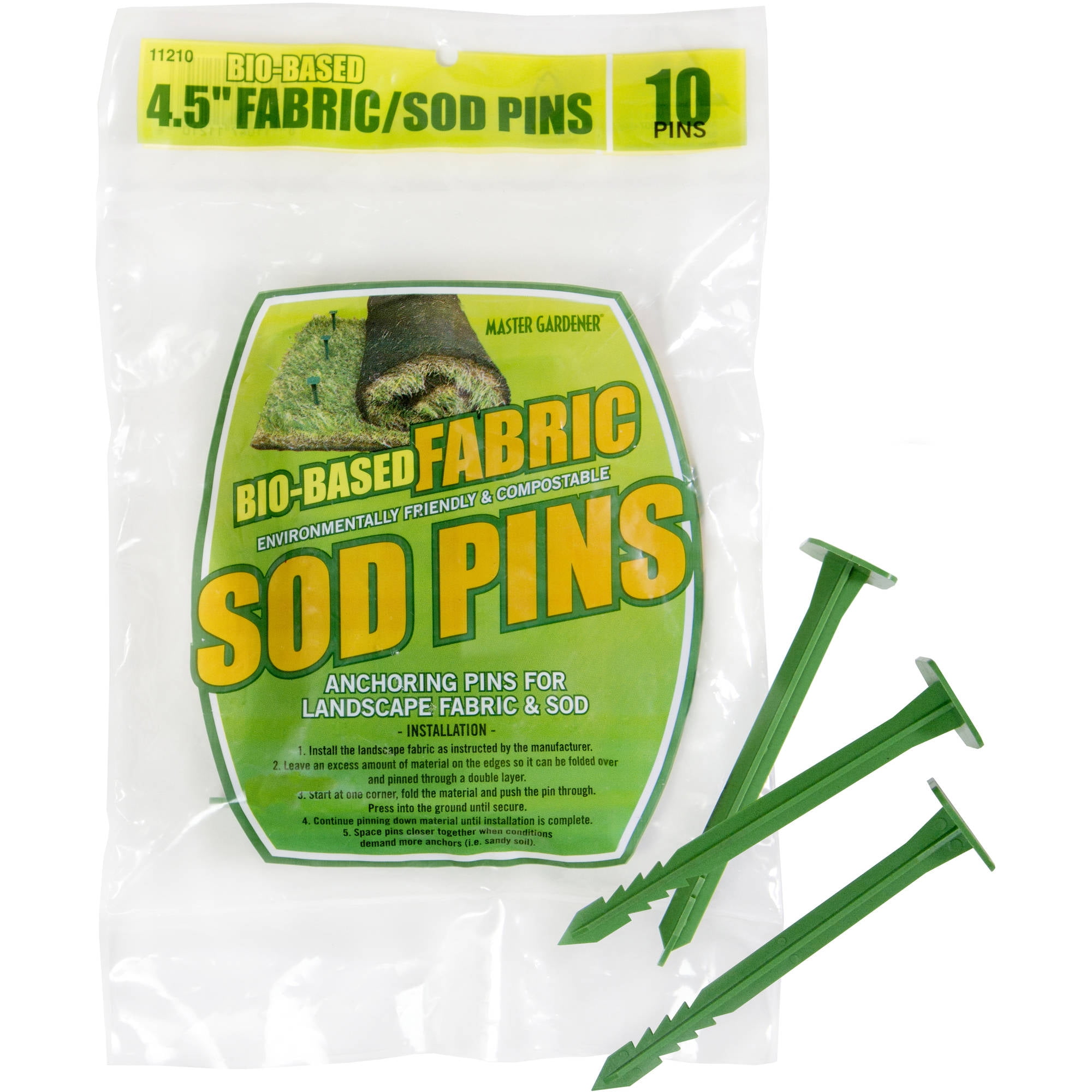 4.5" Bio Based Fabric/Plastic Sod Pins
