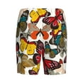 thumbnail image 5 of Gaeub Retro Floral Butterfly Printed Men's Short Pajama Pants, Lightweight Lounge & Sleep Bottoms Keep You Cool - X-Large, 5 of 9