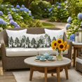 thumbnail image 6 of Outdoor Pillow Cover Pine Forest Set of 2 Waterproof Throw Pillowcases Plant Green Decorative Patio Furniture Pillows for Couch Garden Indoor & Outdoor Use, 6 of 9