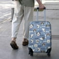 thumbnail image 3 of Dog with Woof and Bark Luggage Cover Fashion Suitcase Cover Baggage Covers Fit 25-28 Inch Luggage (Go Travel), 3 of 5