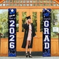 thumbnail image 4 of 2Pcs 2026 Graduation Party Decorations - Congrats Grad Banner Class of 2026 Congrats GRAD Porch Sign Banner for High School and College Graduation Decorations, 12"x71" (2Pcs_Blue), 4 of 9