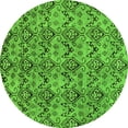 thumbnail image 1 of Ahgly Company Indoor Round Abstract Green Modern Area Rugs, 5' Round, 1 of 4