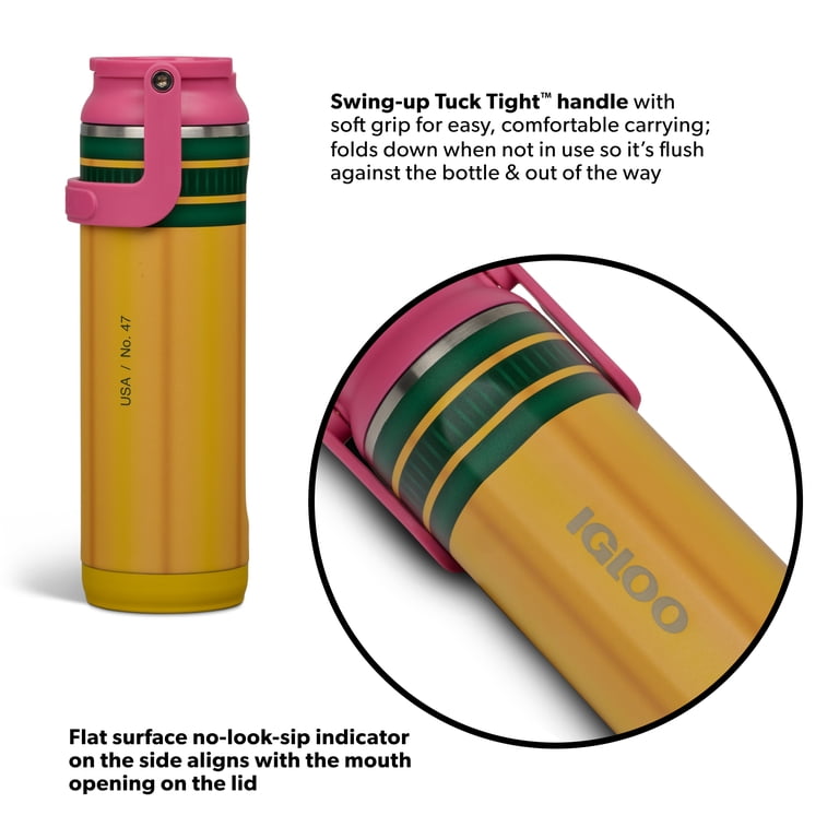 Igloo Drip 20 oz Stainless Steel Water Bottle with Straw photo 4
