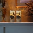 thumbnail image 4 of LumaBase Battery Operated LED Wax Candles with Soft White Lights, Wildlife - Set of 2, 4 of 6