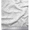 thumbnail image 1 of Soimoi White Poly Georgette Fabric Brush Stroke Abstract Printed Fabric 1 Yard 42 Inch Wide, 1 of 3