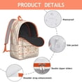 thumbnail image 4 of Sophisticated Boho Style Backpack: Ladies Bohemian Bag with Front Pocket, Practical & Lightweight, Excellent Gift for School, University, Commute, Work, Travel, Vacation & Modern Women., 4 of 5