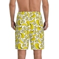 thumbnail image 5 of Cauagu Banana Print Pajama Bottoms for Men Sleep Pajama Shorts Elastic Waistband Sleep Pajama Short Men's PJ Shorts -X-Large, 5 of 6