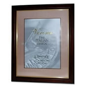 Walnut and Black Wood 8.5x11 Picture Frame - Gold Line