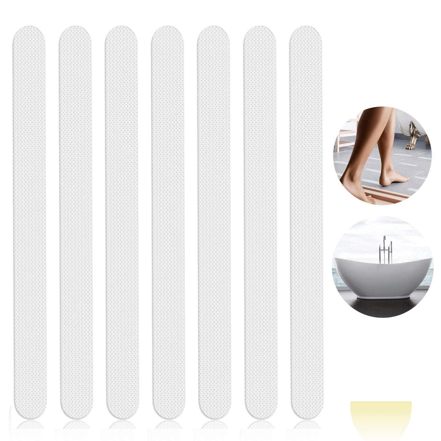 Details about  / 6Pc Bath Tub Shower Stickers Anti Slip Grip Strips Non-Slip Safety Floor U S