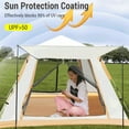 thumbnail image 4 of yeacher Automatic Pop-Up Camping Tent with Full Ventilation, UV Protection, and Waterproof Design for 3-5 People, Ideal for Beach, Hiking, and Outdoor Adventures, Orange, 2.1x2.1x1.45m, 4 of 7