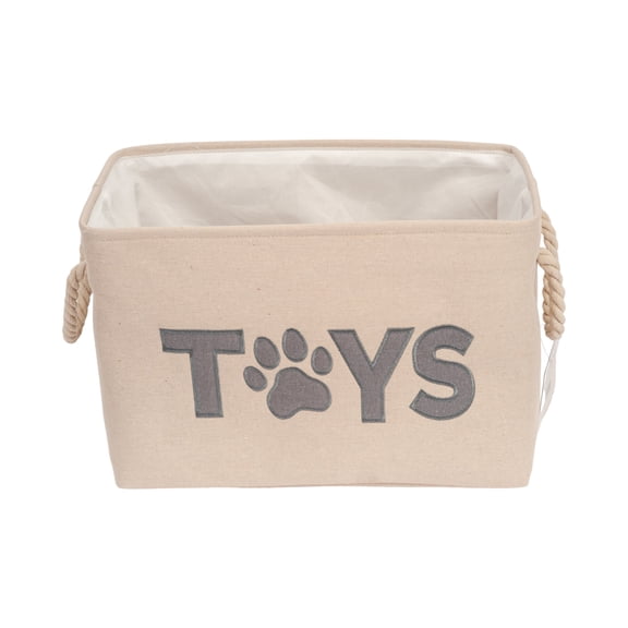 Country Living Collapsible Fabric Dog Toy Storage Bin