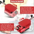 thumbnail image 2 of 2pcs Power Wheels Adapter for Crafts*man 20V Battery, Power Station Conversion Kit with Fuses, Terminals, 14AWG Wire, Converter for Rc Car Toys, Robotics, Rc Truck, 2 of 7