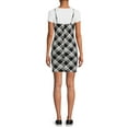thumbnail image 3 of No Boundaries Juniors' Plaid Dress and Ribbed T-Shirt, 2-Piece Set, 3 of 5